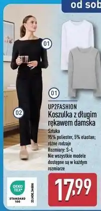 ALDI UP2FASHION Koszulka z długim rękawem damska oferta