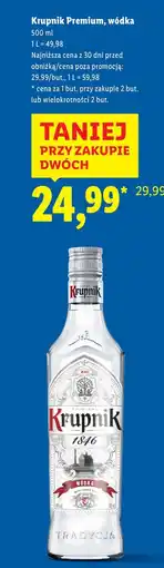 Lidl Krupnik Premium, wódka oferta