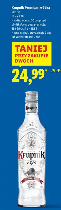 Krupnik Premium, wódka