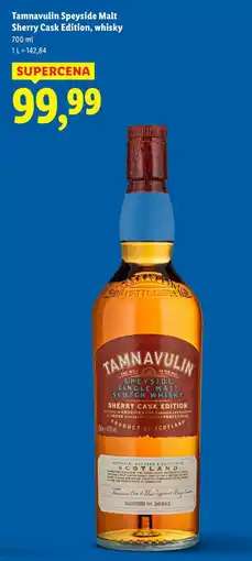 Lidl Tamnavulin Speyside Malt Sherry Cask Edition, whisky oferta