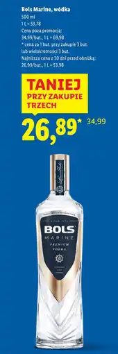 Lidl Bols Marine, wódka oferta