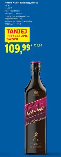 Lidl Johnnie Walker Black Ruby, whisky oferta