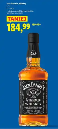 Lidl Jack Daniel's, whiskey oferta