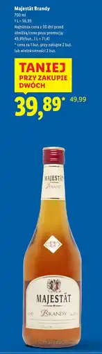 Lidl Majestät Brandy oferta