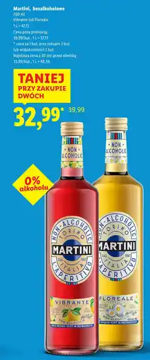 Lidl Martini, bezalkoholowe (Vibrante lub Floreale) oferta