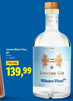 Lidl Jonston Winter Time, gin oferta