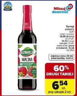Carrefour Syrop malinowy Łowicz oferta