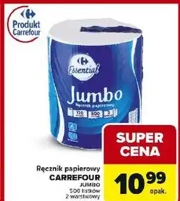 Carrefour Ręcznik papierowy jumbo Carrefour Essential oferta