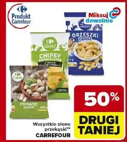 Carrefour Pistacje prażone solone Carrefour oferta