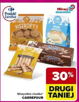 Carrefour Ciastka kruche z kremem czekoladowym Carrefour Classic oferta
