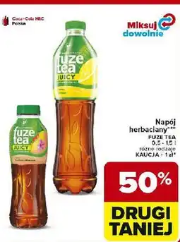 Carrefour Napój black ice tea peach hibiscus Fuzetea oferta