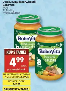 Delikatesy Centrum Bobovita dania, zupy, desery, kaszki oferta