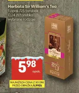 Delikatesy Centrum Sir William's Tea herbata oferta