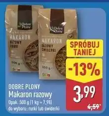 ALDI Makaron razowy rurki Dobre Plony oferta