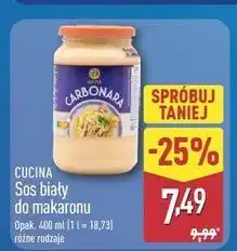 ALDI Sos do makaronu carbonara Cucina Nobile oferta