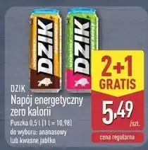 ALDI Napój energetyczny zero kalorii sour apple Wk Dzik oferta
