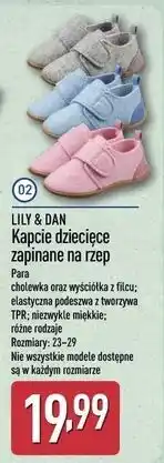 ALDI Kapcie dziecięce 23-29 Lily & Dan oferta