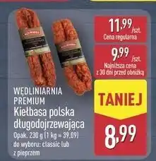 ALDI Kiełbasa polska długodojrzewająca z pieprzem Wędliniarnia Premium oferta