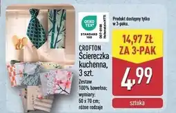 ALDI Ściereczki kuchene 50 x 70 cm Crofton oferta