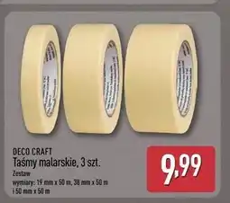 ALDI Taśma malarska 19 mm x 50 m + 38 Deco Craft oferta