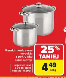 Carrefour Garnek z pokrywką oferta