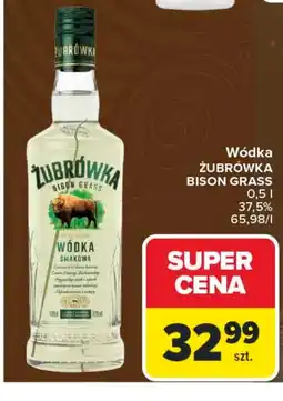 Carrefour Wódka Żubrówka oferta