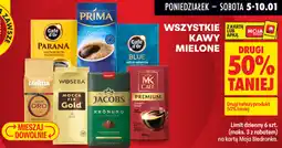 Biedronka Kawy mielone (różne marki: Lavazza, Jacobs, MK Cafe, Woseba, Café d'or, Prima) oferta
