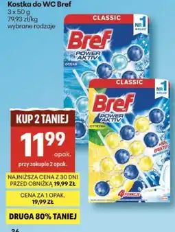 Delikatesy Centrum Kostka do WC Bref Classic (Ocean/Cytryna) oferta