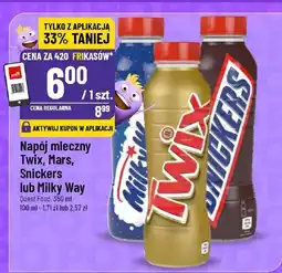 Polomarket Napój mleczny Twix, Mars, Snickers lub Milky Way oferta