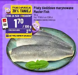 Polomarket Płaty śledziowe marynowane Master Fish oferta