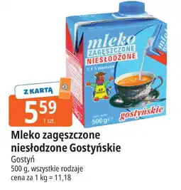 E.Leclerc Mleko zagęszczone niesłodzone Gostyńskie Gostyń oferta
