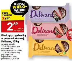 Twój Market Biszkopty z galaretką w polewie kakaowej Delisana oferta