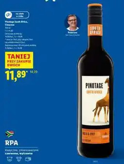 Lidl Pinotage South Africa, Cimarosa oferta