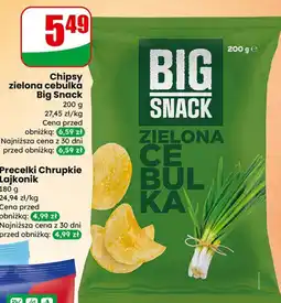 Dino Chipsy zielona cebulka Big Snack oferta