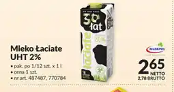 Makro Mleko Laciate UHT 2% oferta