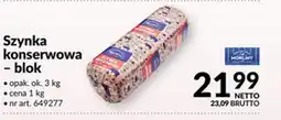 Makro Morliny Szynka konserwowa blok oferta
