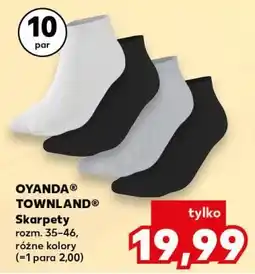 Kaufland OYANDA / TOWNLAND Skarpety (10 par) oferta