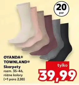 Kaufland OYANDA / TOWNLAND Skarpety (20 par) oferta