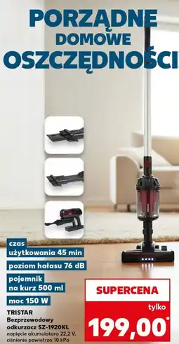 Kaufland TRISTAR Bezprzewodowy odkurzacz SZ-1920KL oferta