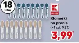 Kaufland Klamerki na pranie (18 sztuk, 1 szt. 0,23) oferta