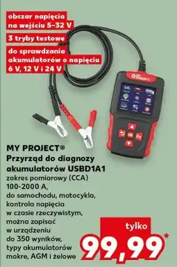 Kaufland MY PROJECT Przyrząd do diagnozy akumulatorów USBDA1 oferta
