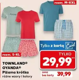 Kaufland TOWNLAND/OYANDA Piżama krótka, rozmiar S-XL oferta