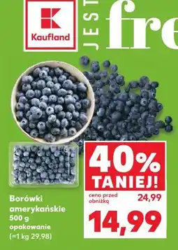 Kaufland Borówki amerykańskie 500g opakowanie oferta