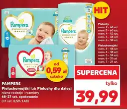 Kaufland Pampers Pieluchomajtki lub Pieluchy dla dzieci oferta
