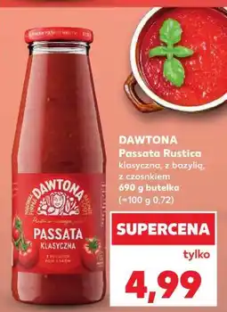Kaufland Dawtona Passata Rustica klasyczna, z bazylią, z czosnkiem oferta