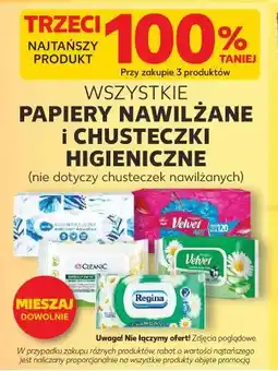 Kaufland Papier nawilżany i chusteczki higieniczne (różne marki: Regina, Cleanic, itp.) oferta