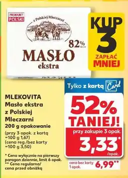 Kaufland Masło ekstra z Polskiej Mleczarni oferta