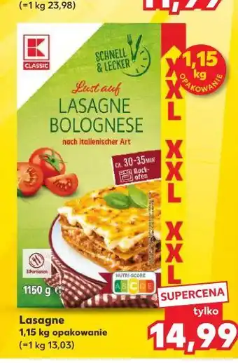 Kaufland Lasagne oferta