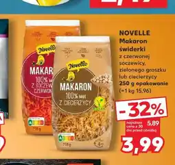 Kaufland NOVELLE Makaron świderki z czerwonej soczewicy, zielonego groszku lub ciecierzycy oferta