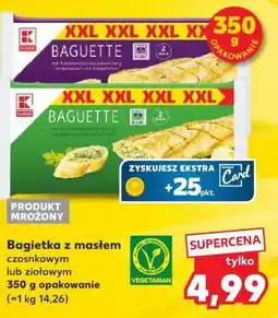 Kaufland Bagietka z masłem czosnkowym lub ziołowym oferta